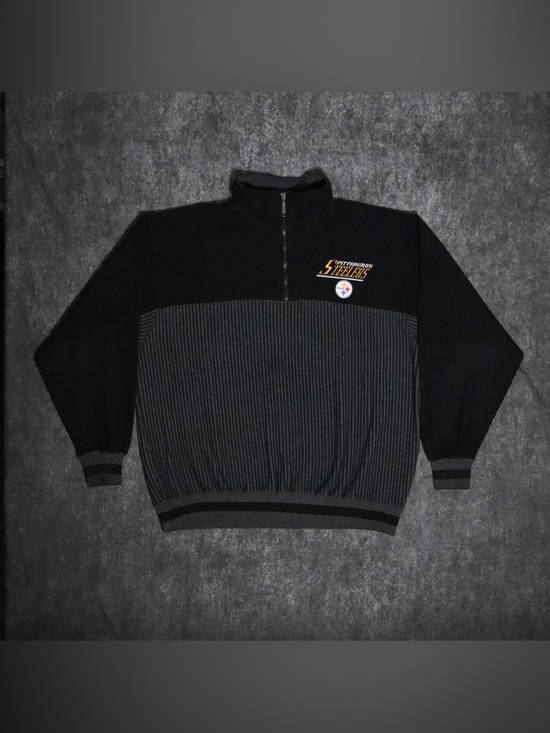Lee Other - Vintage Pittsburgh Steelers Lee Sport 1/4 Zip Pullover Sweater Knit Size L NFL